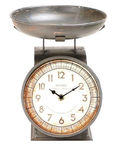 Uhr Küchenwaage retro