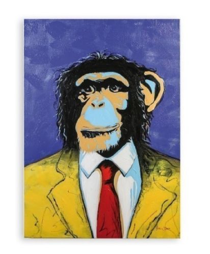 Wandbild Monkey bunt 70x100 cm