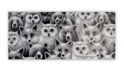 Wandbild forest Animals 50x110 cm
