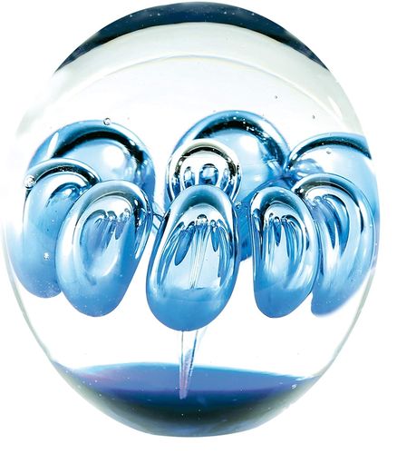 Glaskugel Briefbeschwerer Bubble
